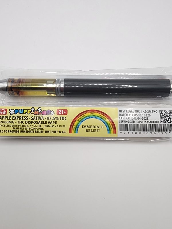Puff-n-Go Pineapple Express | 2000mg THC Disposable Vape - Sativa